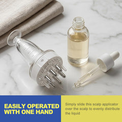 CepuXozi applicator used on scalp for targeted, mess-free application
