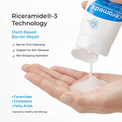 Ceramedx creamy texture closeup showing moisturizing consistency benefit