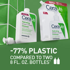 CeraVe soft foam on skin showing gentle lather and non-drying cleanse benefit