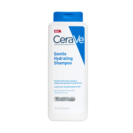CeraVe front packaging showing bottle and benefits for gentle cleansing