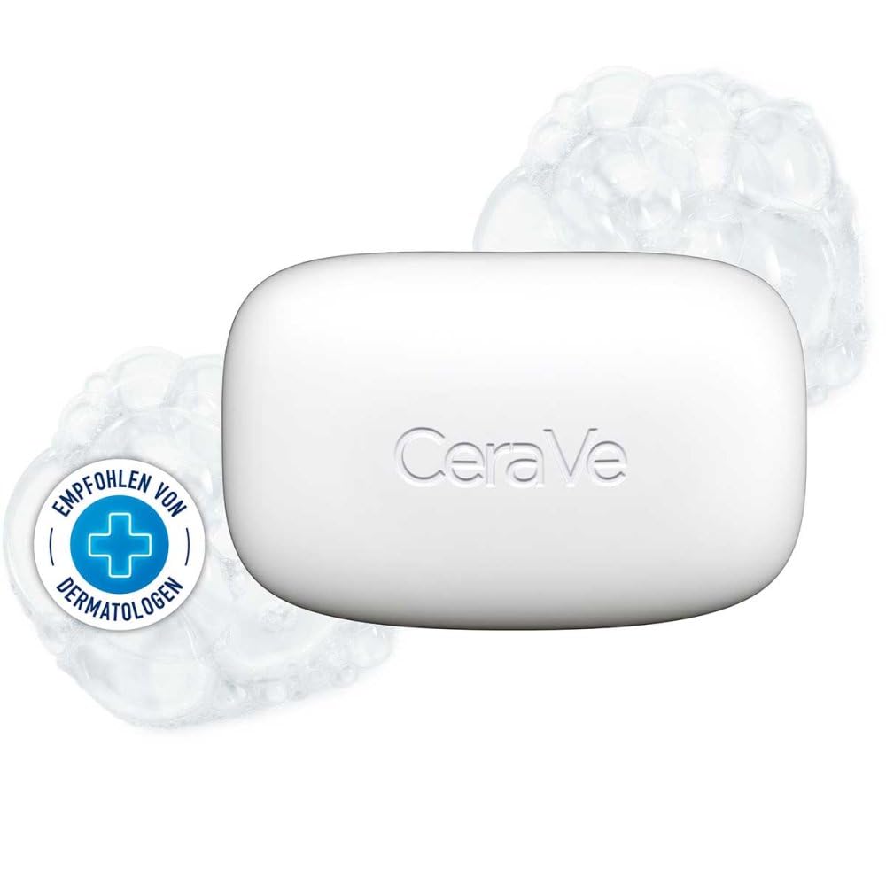 CeraVe bar front packaging showing product and benefit of gentle cleansing