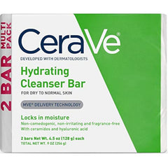 CeraVe front packaging showing benefits and 2-pack for convenient supply