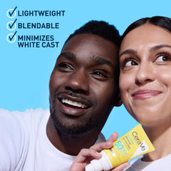 CeraVe texture close-up shows lightweight finish and absorbency