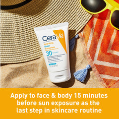 CeraVe tube beside hand for scale, travel-friendly 3 ounce size benefit