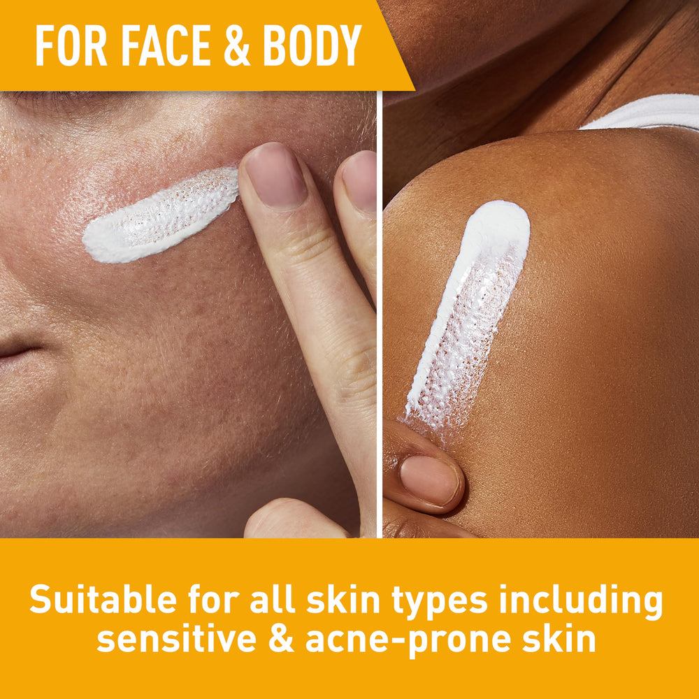CeraVe sunscreen texture on skin drop showing lightweight hydration