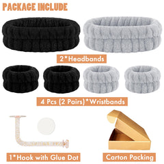 CERETIA headband microfiber close-up showing soft texture and quick absorbency