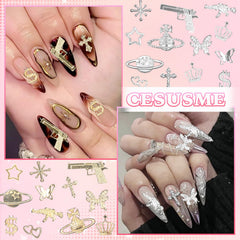 CESUSME decorated phone case with charms showing multipurpose craft use