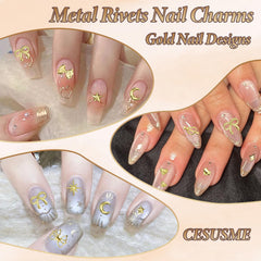 CESUSME charms beside a coin for scale showing small sizes for precise nail design