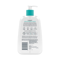 Cetaphil before-after texture comparison suggesting smoother-looking skin benefit