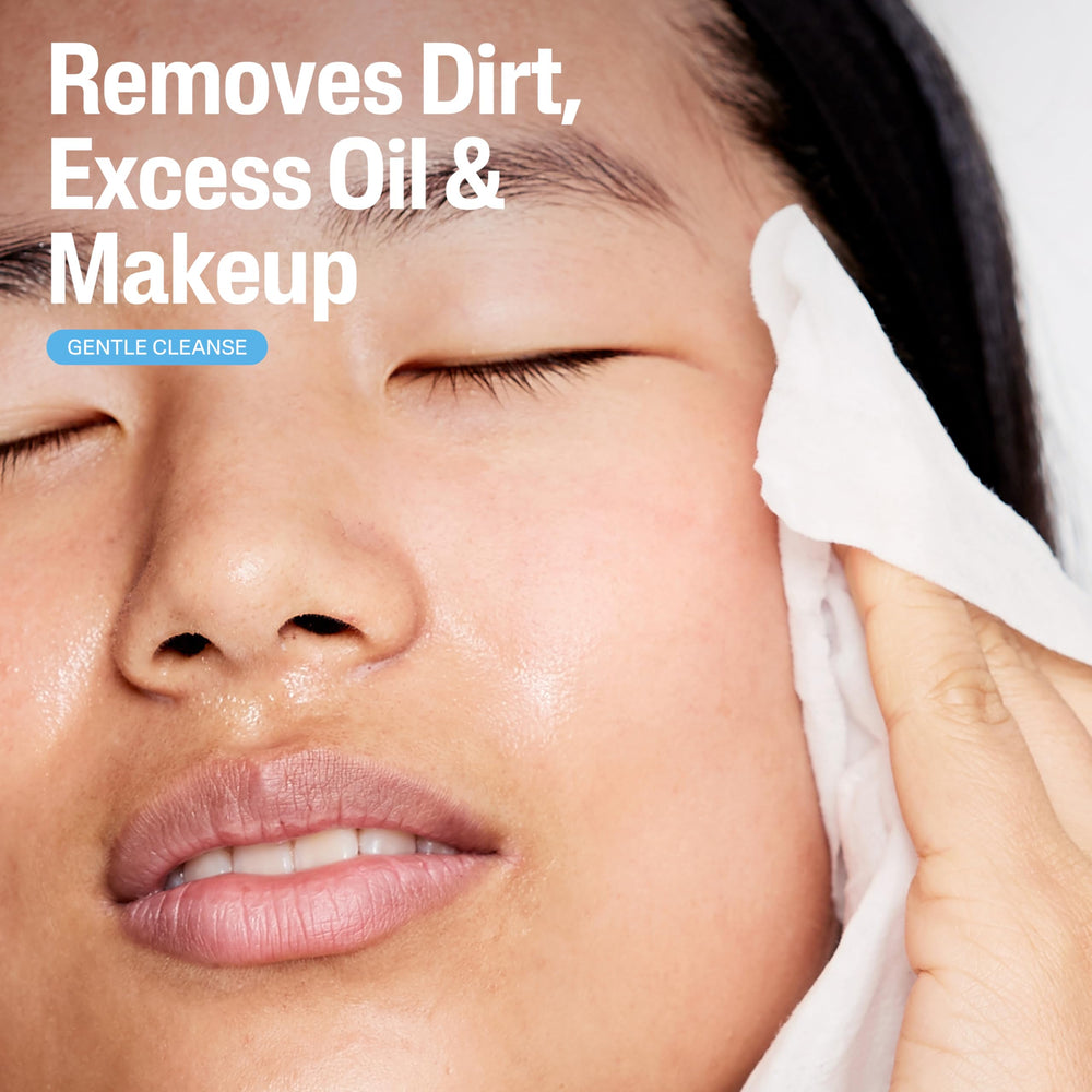 Cetaphil flip-top closure open for easy one-handed wipe access benefit