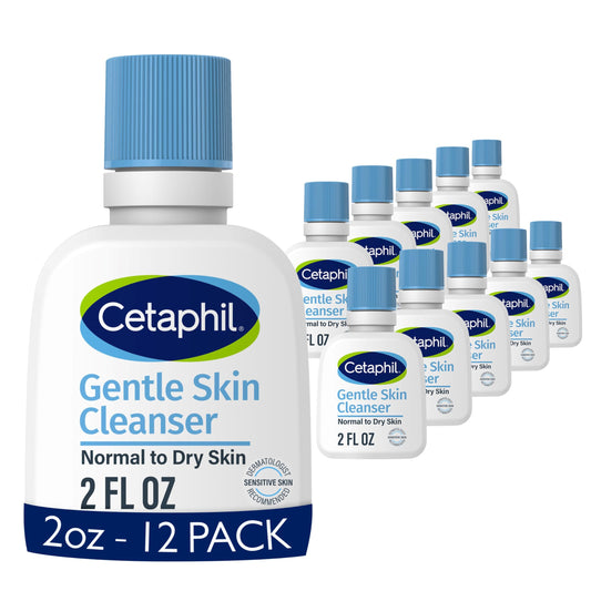 Cetaphil front packaging 2 oz tube showing brand and travel size benefit