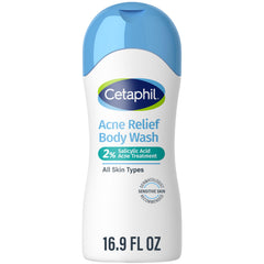 Cetaphil front packaging showing product and benefits for clearer skin