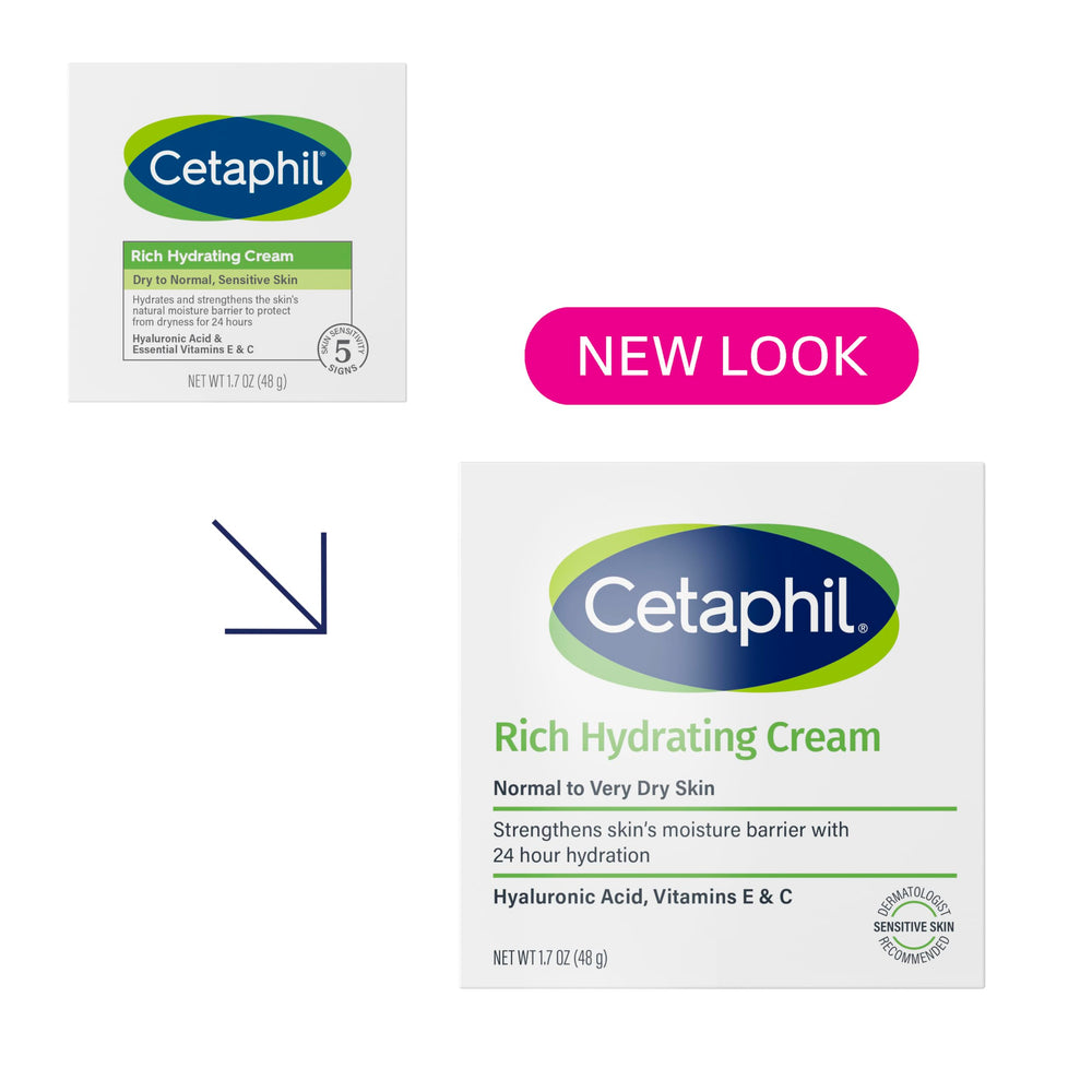 Cetaphil open jar close-up showing smooth cream texture and quick absorption