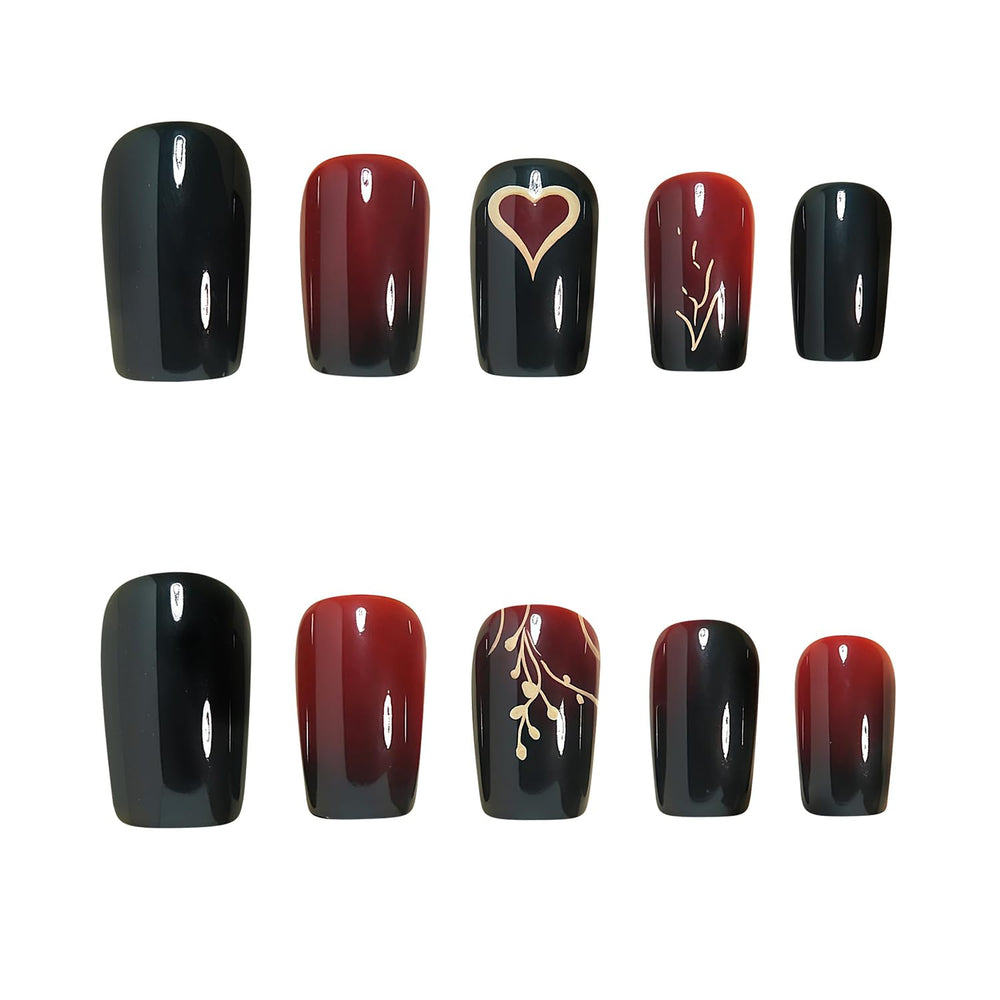 CEWEWP hand applying a press-on nail demonstrating easy at-home application