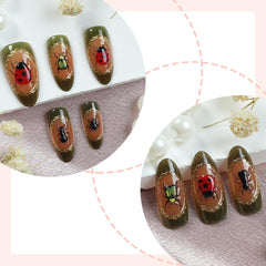 CEWEWP side profile of medium almond nails demonstrating shape and length benefits