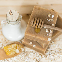 Chagrin Valley bar texture close-up revealing creamy moisturizing lather