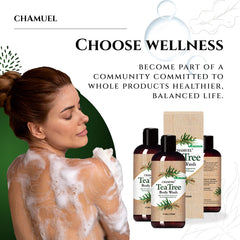 Chamuel ingredients label close-up showing natural oils and gentle formula