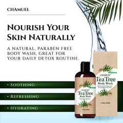Chamuel bottle in hand showing 11.8oz size for travel and gym convenience
