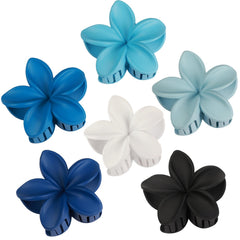 CHANDAT front view of blue flower clip showing clasp and shape for secure hold