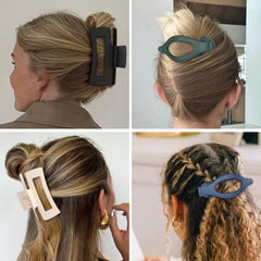CHANDAT clip holding thick hair in a bun for strong all-day support