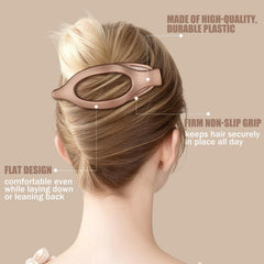 CHANDAT clip holding a half-up hairstyle for a polished everyday look