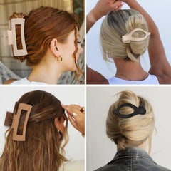 CHANDAT clips holding thick hair creating a stable bun with confidence