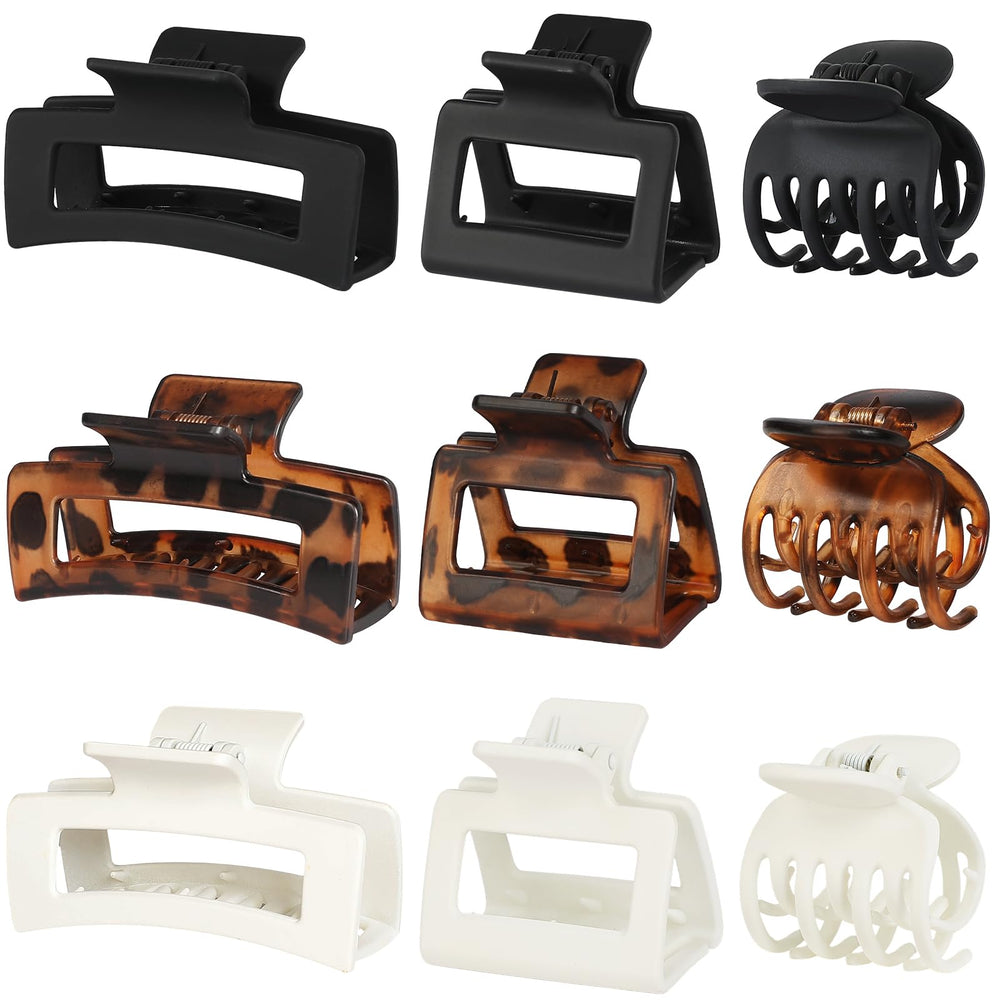 CHANDAT front view of deep leopard clip set showing stylish, versatile design