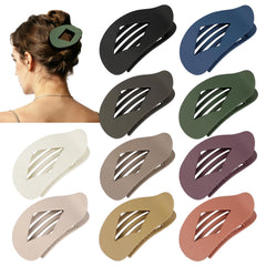 CHANDAT front view of 10-pack flat clips showing colors and packaging benefit convenience