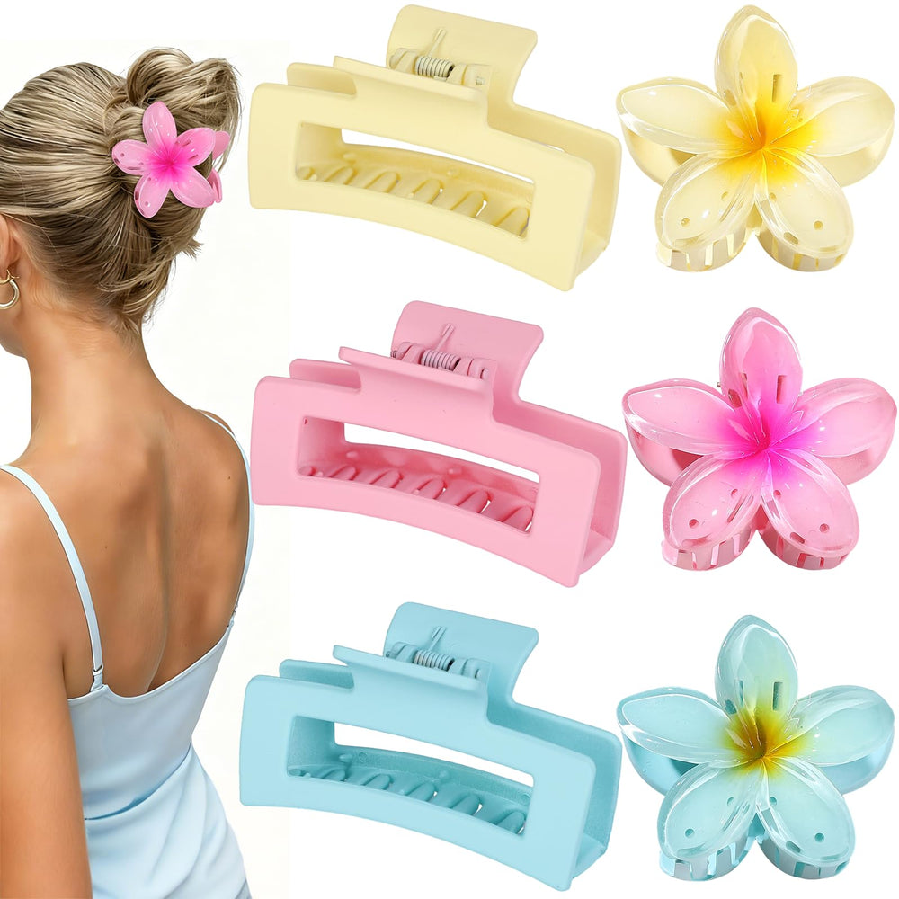 CHANDAT front view of flower and square claw set showing colors and shape benefits
