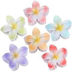 CHANDAT front view of six flower clips showing colorful vacation-ready look