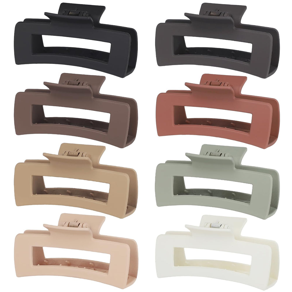 CHANDAT front view of 8-piece clip pack showing colors and shape, ideal for styling