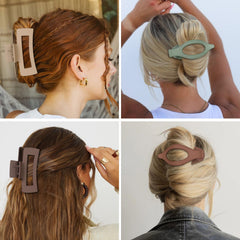 CHANDAT clip securing half-up hairstyle showing comfortable secure hold
