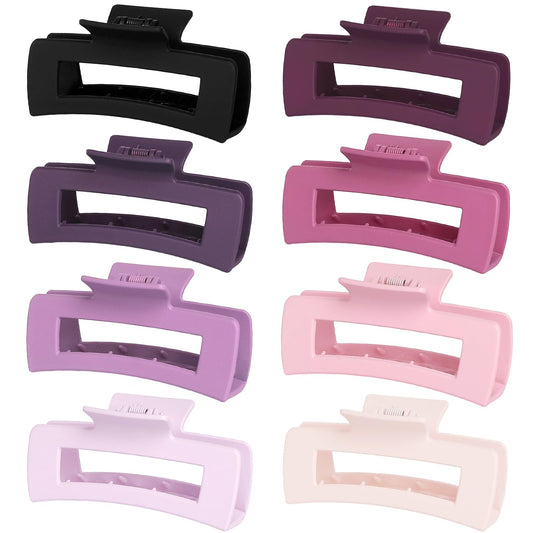 CHANDAT large lavender clips front view showing sleek square design and secure hold