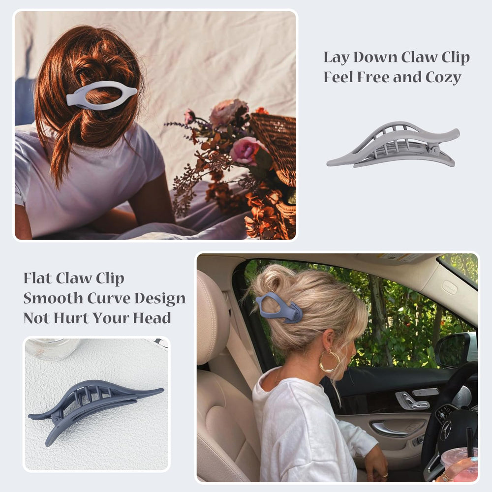 CHANDAT clip lying flat on pillow demonstrating low-profile shape for headrest comfort