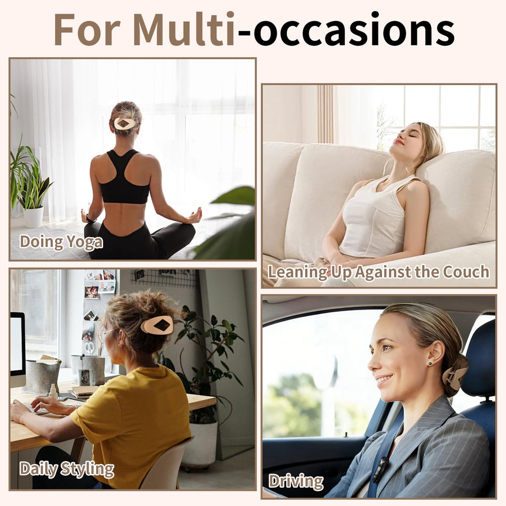 CHANDAT clip beside ruler showing 4.2 inch size for reliable large-hair hold