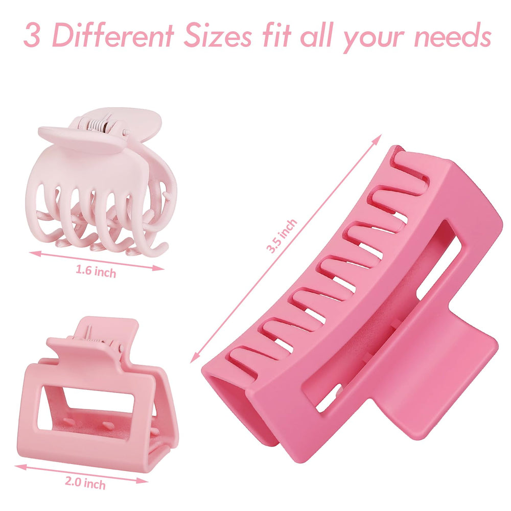 CHANDAT side profile of square clip showing secure hold for medium hair