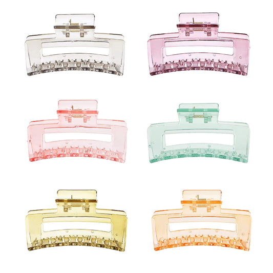 CHAOBANG front view of six jelly clips showcasing color variety and neat packaging benefit