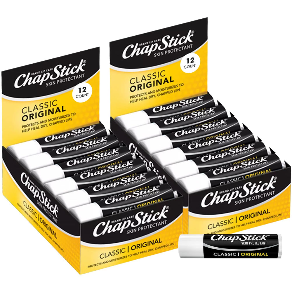 ChapStick front packaging showing original flavor and bulk convenience