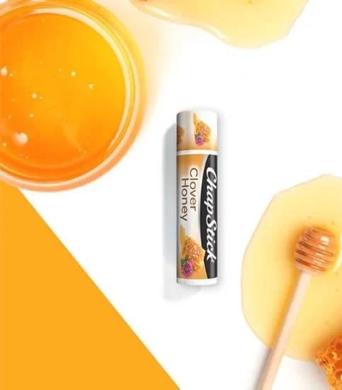ChapStick clover honey texture close-up showing smooth non-sticky balm