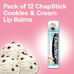 ChapStick closeup cap and label highlighting brand and easy-grip twist benefit