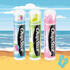 ChapStick Cotton Candy close-up texture on balm surface showing smooth glide and soft hydration