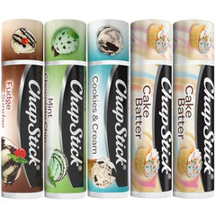 ChapStick front packaging showing five-flavor bundle and convenience