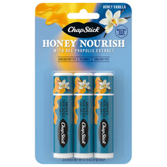 ChapStick front packaging showing trio tubes and compact convenience