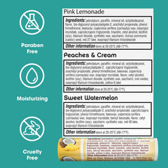 ChapStick label close-up showing brand and ingredient panel for informed purchase