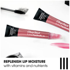 Texture swipe of ChapStick Nearly Nude showing smooth, non-sticky finish
