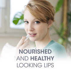 ChapStick label detail with ingredient callouts and Total Hydration logo