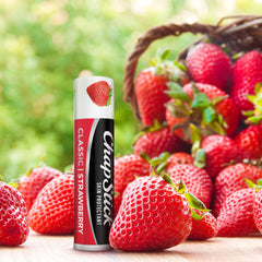 ChapStick used outdoors showing on-the-go hydration benefit