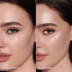 Charlotte Tilbury blended cheek radiance showing natural candlelit glow and seamless skin finish