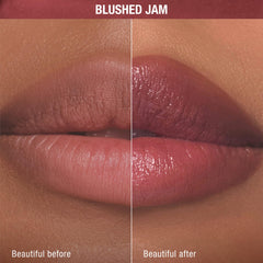 Charlotte Tilbury blushed jam swatch on arm illustrating true wearable color