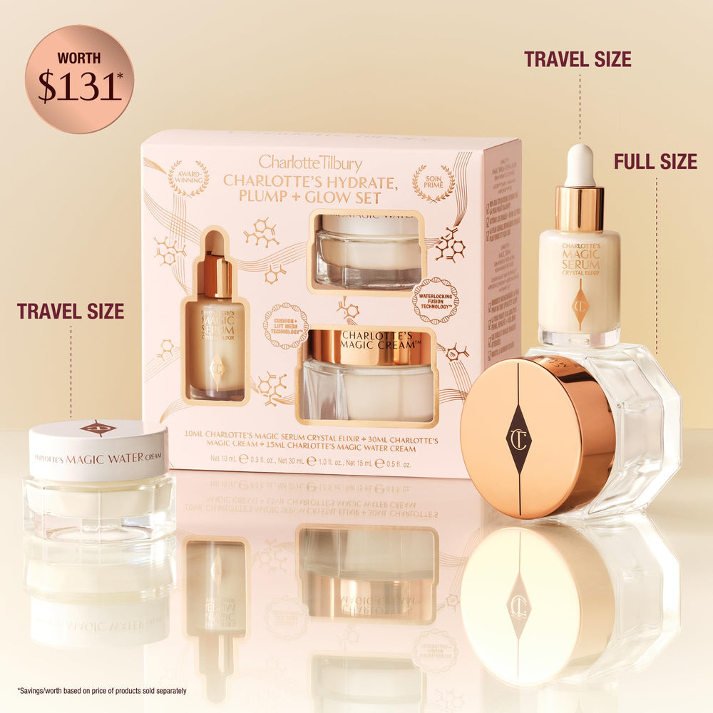 Charlotte Tilbury Magic Cream open jar highlighting rich texture and glow